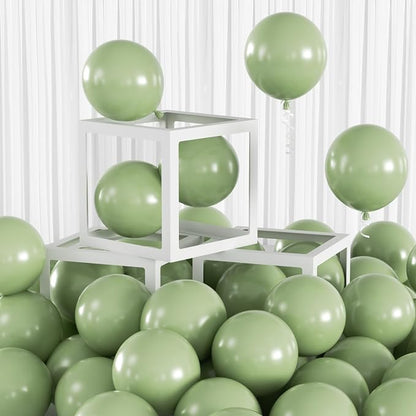 100pcs 5 Inch Small Sage Green Balloons | 5” Mini Olive Green Party Balloons Kit by Colorfullifefromnowon