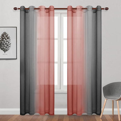 DWCN Ombre Sheer Curtains by DWCN