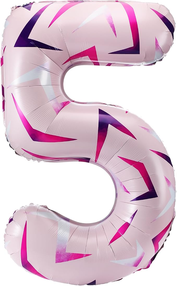 40 Inches Pink Number 5 Balloon by Unknown