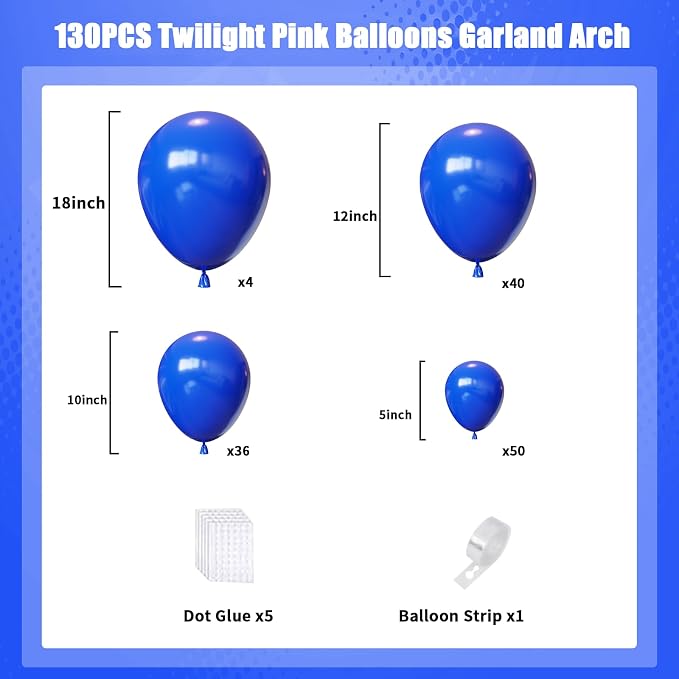 Blue Balloons Arch Kit, Baby Shower, Gender Reveal, Under The Sea Birthday - Image 3