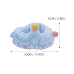 3Pcs Coral Fleece Headbands for Women Facial Makeup Washing Spa Hairbands Adorable Elastic Stretchy Head Wraps for Yoga Running Skincare Random Color