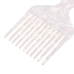 VOCOSTE Wide Tooth, Afro Hair Pick Comb, Hair Styling Tool for Men Women, Plastic, White, 4.8 Inch