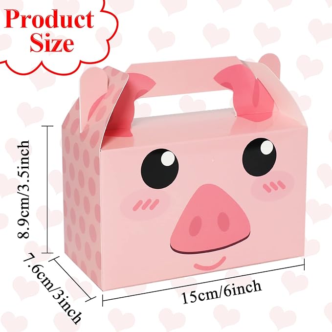 24 Pack Farm Animal Party Favor Boxes Farm Theme Birthday Goodie Boxes - Image 2