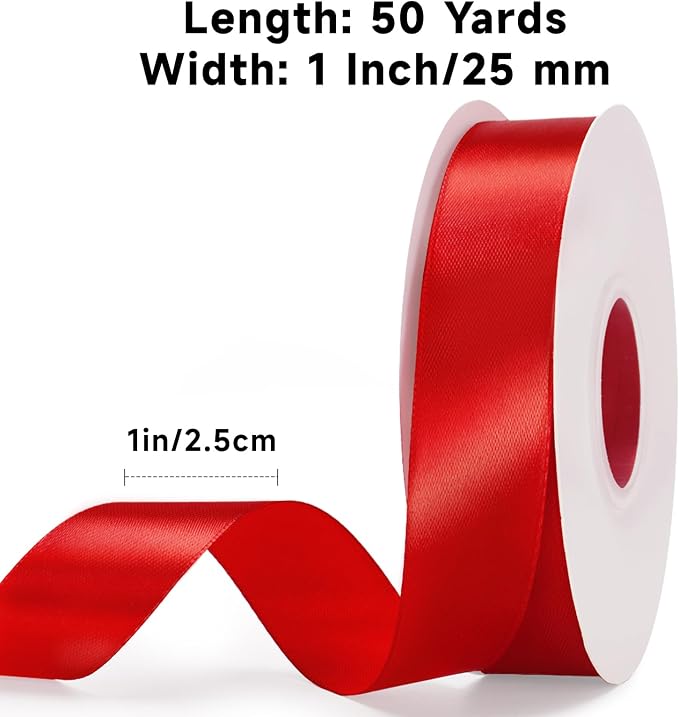 KINGLAKE Red Satin Ribbon - Image 2