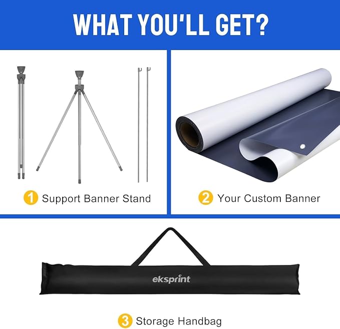 Custom Banner with X Stand 31.5" X 70.86", Banners and Signs Customize - Image 4