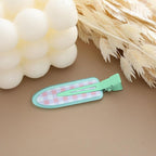2 Pcs Cute fruit hair clip for Women Girls thick,thin hair.No Bend No Crease Hair Clips for styling sectioning hair barretters fine (Sea salt avocado)