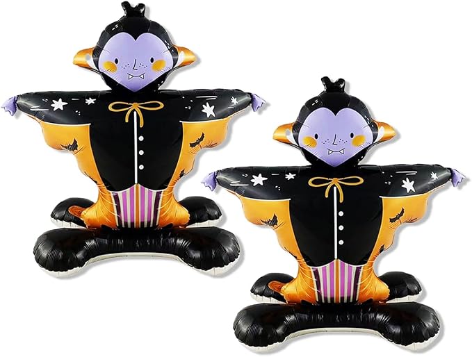 2 Pcs Halloween Balloons, Standing vampire balloon, Large Foil Halloween Party by Unknown