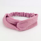 Elastic Knotted Headbands for Women Wheat Pattern Cloth Head Hair Bands for Women's Hair Non Slip Boho Wrap Twisted Hair Accessories