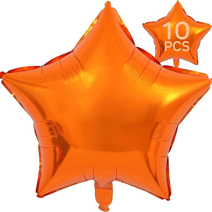 Orange Star Balloons 18 Inch by VHUWE