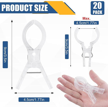 20 Pack Large Balloon Arch Clips, 3.5 Inch Plastic Backdrop Spring Clamps - Image 3