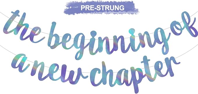 BEISHIDA Rainbow Blue Pre-Strung The Beginning of A New Chapter Banner | by Beishida