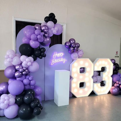 Lukiituke Purple Balloons, Bridal Showerl Decorations - Image 6