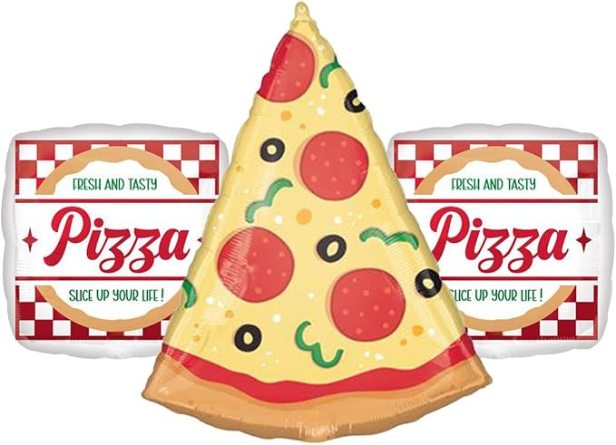 Pizza Party Balloon Bundle by ArtisanOwl