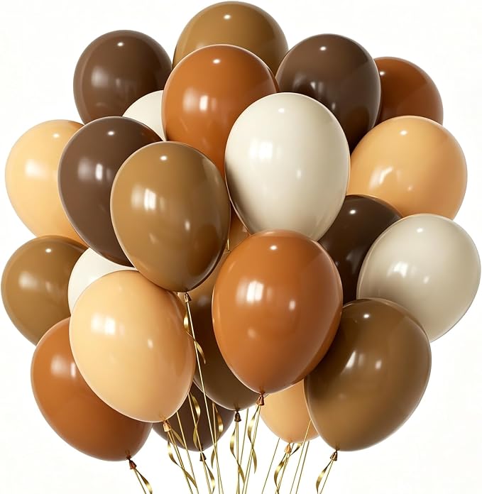 Brown Party Balloons by Unknown