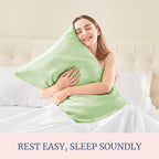BEDELITE Satin Pillowcase for Hair and Skin, Super Soft Similar to Silk Pillow Cases 4 Pack with Envelope Closure, Cooling Pillowcases for Women Men (20"x30" Queen Size, Gleam)