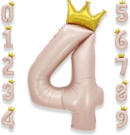 AULE 40 Inch Big Pink 4 Balloon Number by AULE