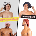 Men Shower Cap For dreadlocks, braids, curls, locs, curly Hair. Waterproof, Reusable, Large shower cap for mens hair. Terry cloth lined, elevated, sleek looking shower caps (Black Camouflage)