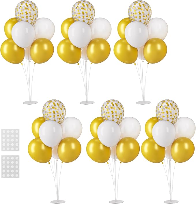 Voircoloria 6 Sets Balloon Stand Kits by Voircoloria