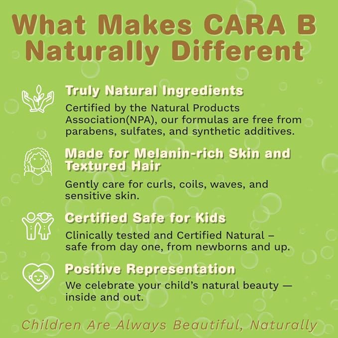 Leave-In Baby Conditioner & Moisturizer for Textured Hair, Detangler for Curls & Coils, Black & Brown Babies, African American Toddlers, Children & Kids of Color, 8 oz
