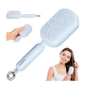 Retractable Cushion Massage Comb Brush，Retractable Hair Brush，Anti Static Self Cleaning Hair Brush For Women And Men, Anti Static Pull Ring Air Cushion Massage Brush (Blue)