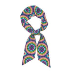 Headband Head Hairband for Women Girls Lady, Fashion Multi Style Neck Scarf Running Workout Sweat Band Headbands NecHairband Neck Sash Hair Decor, Colorful Tie Dye Art