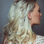 BARTOSI Moon Star Hair Clips Sparkly Rhinestone Hair Pins Vintage Bobby Pins Celestial Hair Accessories for Women and Girls (Pack of 3) (Bronze)