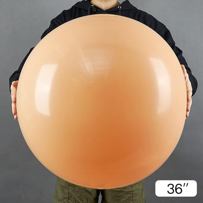 PartyWoo Nude Balloons 4pcs Apricot Fall Neutral Color 36 Inch | Balloons - Image 2