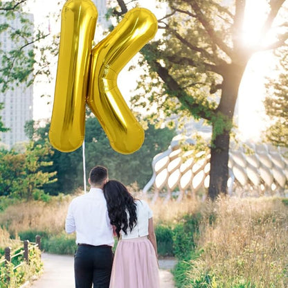 TONIFUL 40 Inch Large Gold Letter K Foil Balloons Alphabet Balloons | Giant - Image 4