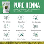 100 Grams - 100% Pure Henna Powder For Hair Dye - Red Henna Hair Color, Best Red Henna For Hair - The Henna Guys