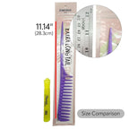 DONNA Extra Long Tail Comb – Wide Tooth Styling Comb with Long Handle for Parting, Sectioning & Braiding – Anti-Static Pastel Hair Comb for Natural & Curly Hair (GREEN)