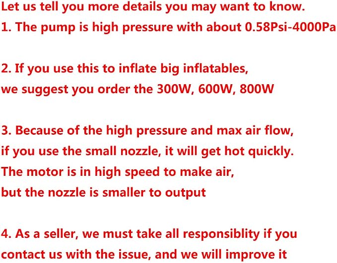 Electric Air Pump for Inflatables Air Mattress Pump Bed Pool Toy Raft Boat - Image 2