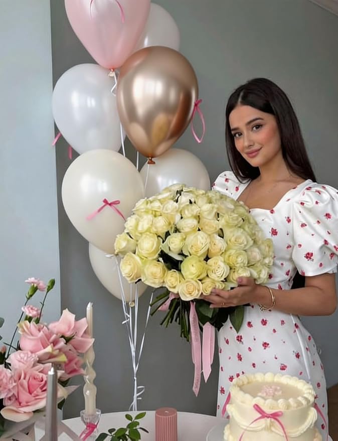 Nude Dusty Pink Balloon Set, Romantic Boho Decor - Image 2