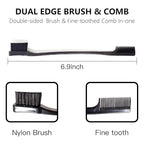 Goiple Edge Control Wax for Women Strong Hold Non-greasy Edge Smoother Strawberry Scent (4oz Edge Control + 0.7oz Travel Szie Edge Control Wax + Edge Brushes*2+Tie Band*2)