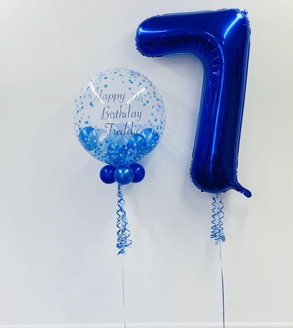 Numbers 6 Balloon 40Inch Navy Blue Balloons - Image 3