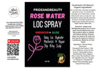 Hibiscus Rose Water Hair Spray – Natural Leave-In Mist for Hair Growth, Shine & Hydration – Lightweight Moisturizer for Locs, Curls & Natural Hair – Sulfate-Free Daily Hair Refresher