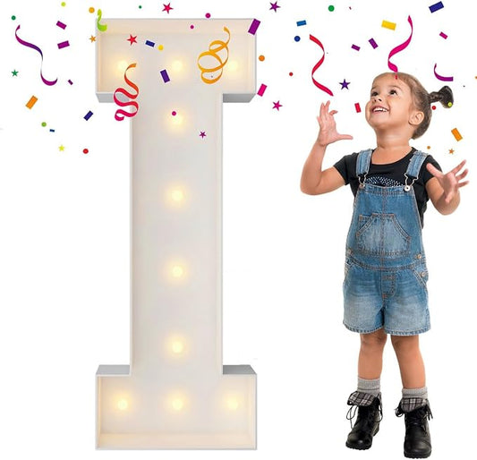 3FT Marquee Light Up Letters, Large Marquee Letters, Mosaic Balloon Frame Big by MerryMosaics