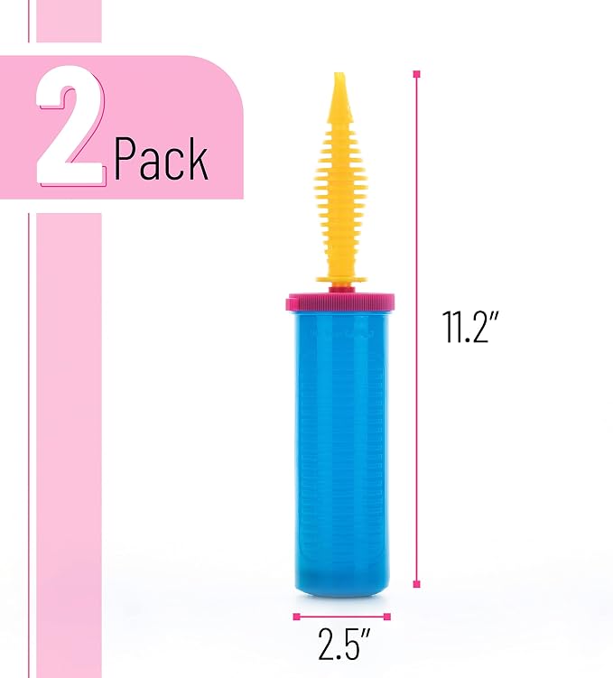 Mr. Pen- Balloon Pump Handheld, 2 Pack | 2-Way Dual Action Ballon Pump Inflater - Image 2