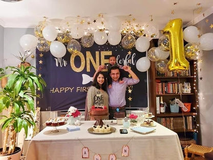 Large Number 0 Balloons Gold Birthday Party Decorations - Image 2