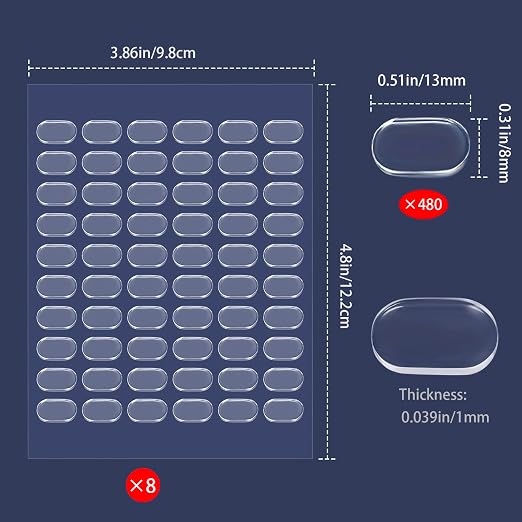 480 Pcs Gel Glue Dots, Double Sided Sticky Dots Clear, Removable Adhesive Dots - Image 4
