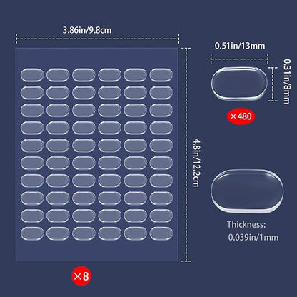 480 Pcs Gel Glue Dots, Double Sided Sticky Dots Clear, Removable Adhesive Dots - Image 4