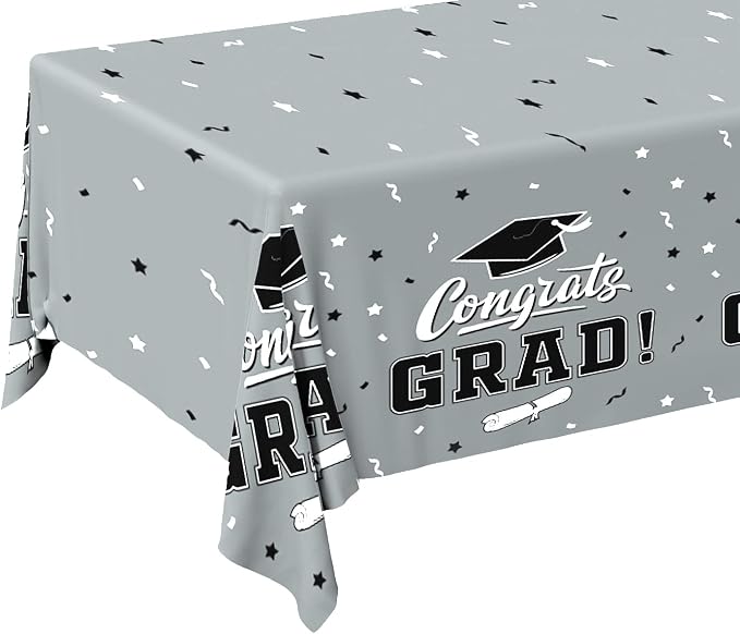 Graduation Party Decorations, Gongrats Grad Tablecover - Image 6