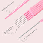 TsMADDTs Hair Combs Set, 3PCS Fine Tooth Rat Tail, Parting, Lift Teasing Combs for Women and Men Hair styling
