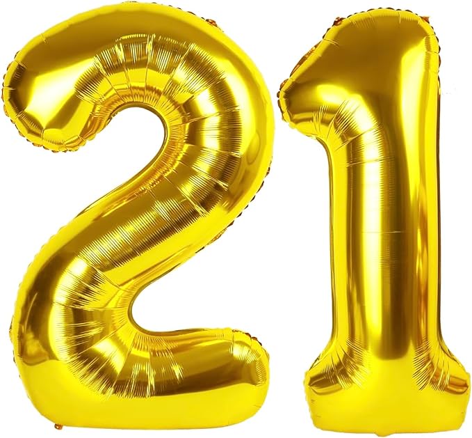 Gold 21 Balloon by IWERP