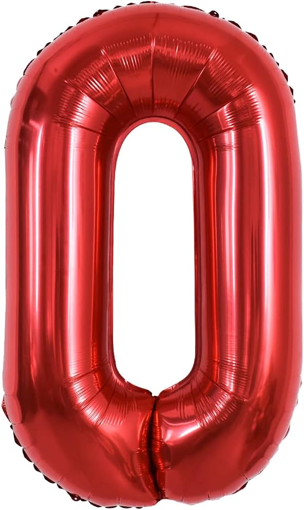 TONIFUL 40 Inch Large Bright Red Letter Balloons A-Z, Giant Jumbo Helium Foil by TONIFUL