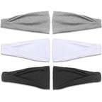 IVARYSS Headbands for Women, Non-Slip, Premium Stretchy Head Bands Hair Accessories,Wear for Yoga, Fashion, Working Out, Travel or Running, 6 Pack, Black White Grey