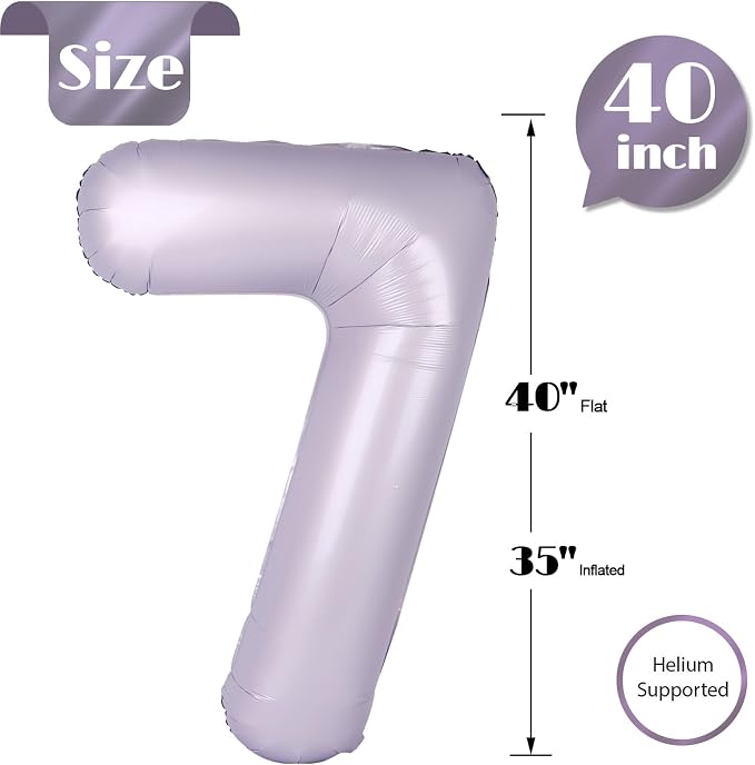 Light Purple 7 Balloon - Image 4