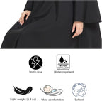 Professional Barber & Salon Cape with Sleeves | Large Hair & Water Repellent Cutting Cape with Adjustable Snaps