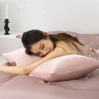 Premium Natural Mulberry Silk Pillowcase for Sleeping Women Made in USA, 22 Momme Pure Silk Pillow Cases with Zipper Standard Size, Oeko-TEX Certified, 1 Pc 20"x26" (Standard, Dusty Rose)