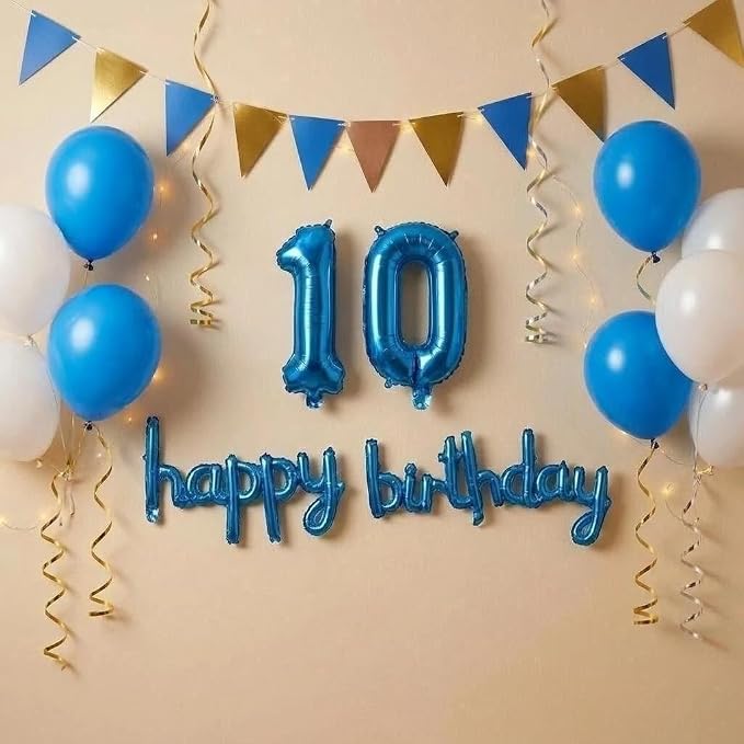 Number 10 Balloon Foil Mylar Balloons - Image 3