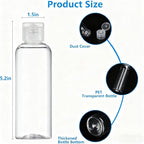 14 Pack Travel Bottles for Toiletries - TSA Approved Leak-Proof Squeezable Containers for Shampoo, Conditioner, Lotion, and Body Wash - Convenient and Practical Travel Accessories